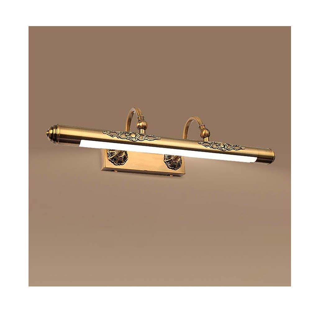 Bain miroir lampes LED bronze 80 cm : éclairage mural salle de bains classique réglable