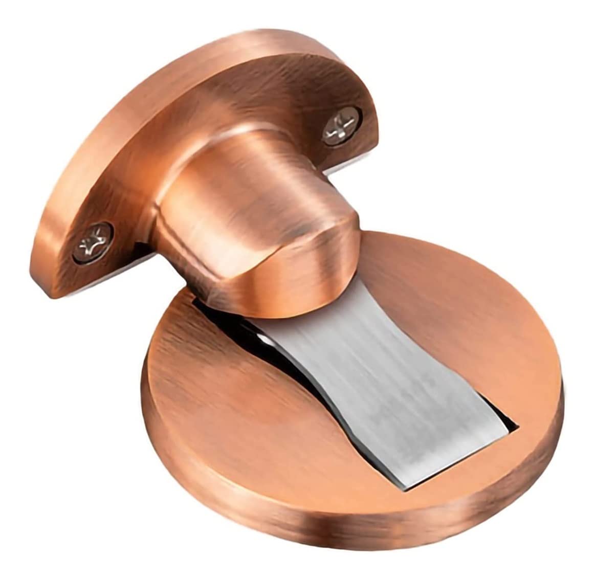 Nvsfzgiyg Red Bronze Door Stopper Stop,Magnetic Catch Doorstop Heavy Duty Brushed Finish With Screw Mount 304 Stainless Steel