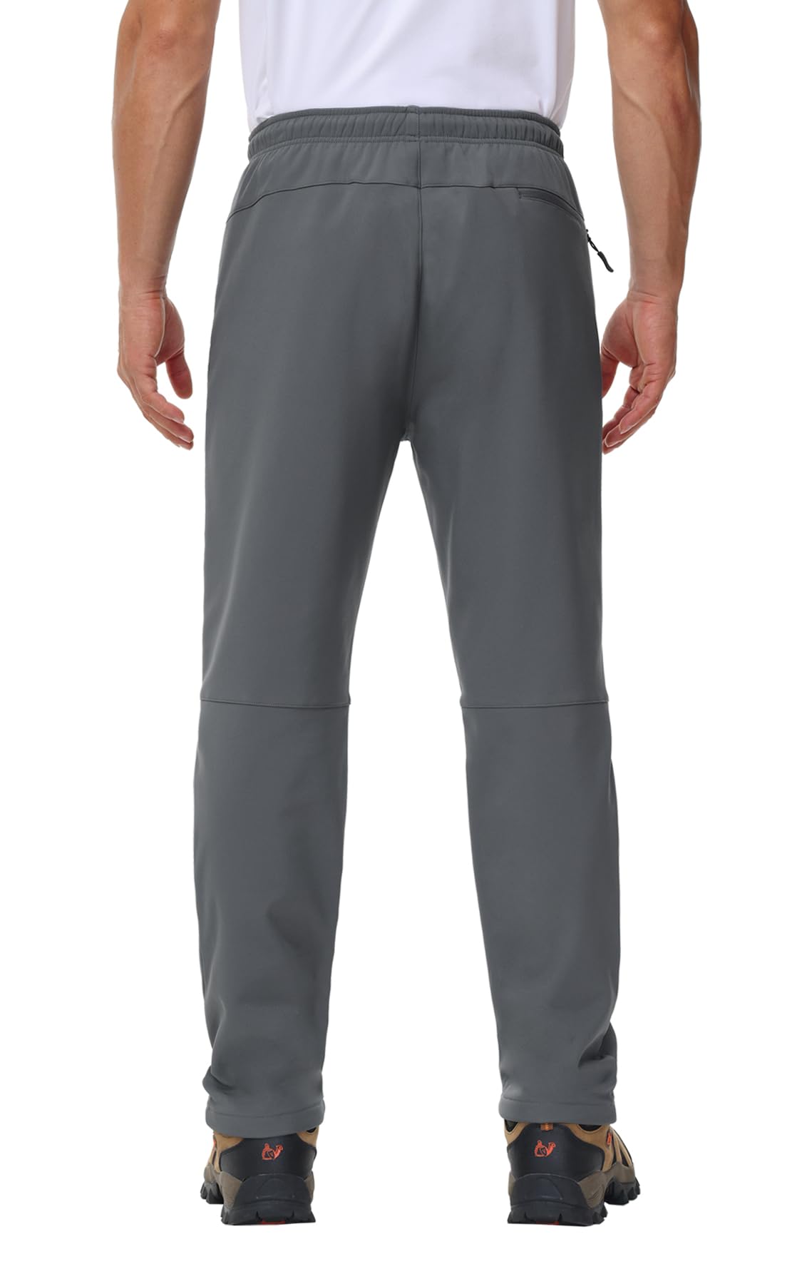 MOCOLY Pantalon Randonnée Chaud Hiver Homme pour Ski Neige Snowboard Chasse | Thermique Taille Elastique Pantalon Softshell Cargo Doublé Polaire Pantalons pour Marche Trekking Travail
