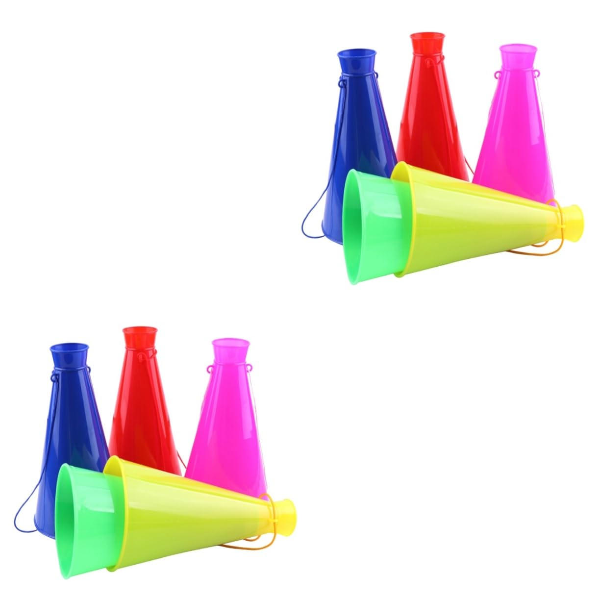 Toddmomy 2 Series Cuerno Animador Juguete Animador De Fiesta Cuerna Megáfonos Animando Megáfono Para Juguetes Ruidosos Soplar Cuernos El Plastico 5 Piezas*2