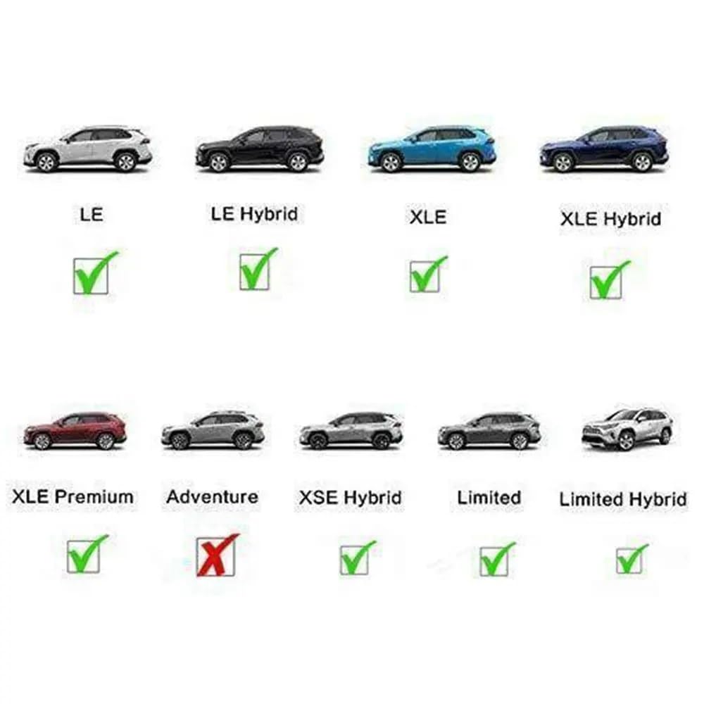 bagażnik samochodowy do Toyota dla RAV4 dla RAV 4 2019 2020 2021 2022 2023 poprzeczki dachowe poprzeczne pręty 2 szt. Bagażniki dachowe samochodowe