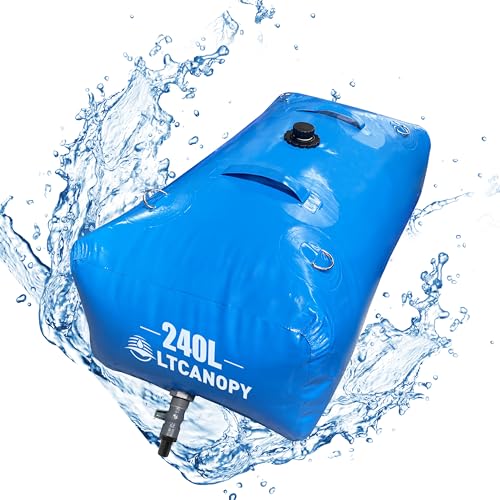 Réservoir d'eau – Grand sac à eau pliable de 110 L avec robinet | Conteneur de rangement souple | Réservoir de rangement pour camping, voiture, camion, camping-car, jardin, pique-nique, voyage