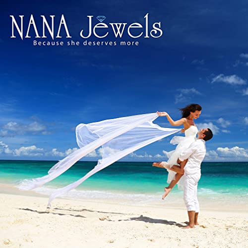 Nana Jewels Womens Pure Brilliance 3Ct Asscher Cut Zirconia Solitaire W/Sides Engagement Ring, Rhodium Plated Sterling Silver-8Mm, Size 7 #TOP5