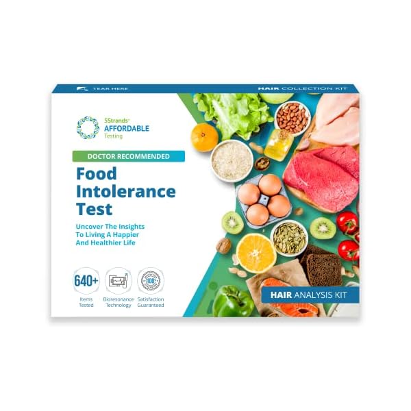 5Strands Food Intolerance Test – 600 Item at Home Collection Kit, Hair Analysis, Results 7-10 Days – Holistic Health Adult & Child Allergy Sensitivity, Gluten Soy Dairy Lactose Protein 5Strands Food Intolerance Test – 600 Item at Home Collection Kit, Hair Analysis, Results 7-10 Days – Holistic Health Adult & Child Allergy Sensitivity, Gluten Soy Dairy Lactose Protein