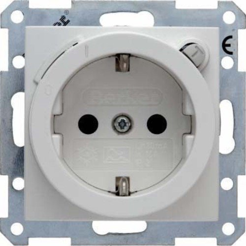 Preisvergleich Produktbild BERKER Steckdose mit FI-Schutzschalter 47081909