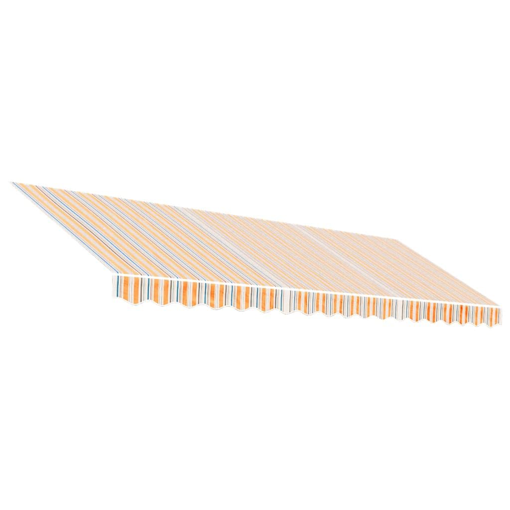vidaXL Ersatzstoff für Markise Orange und Blau 430x295 cm Polyester