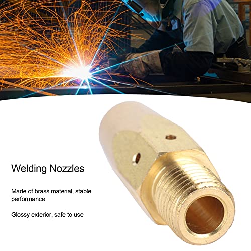 10Pcs Lassen Nozzles Messing Tip Lassen Pistool Houder Schroefdraad Interface Glossy Lassen Set Nozzles voor Miller M25… - Image 4