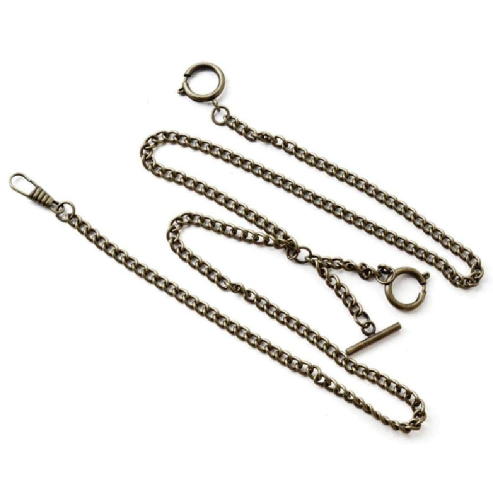 Amazon.co.jp: 懐中時計チェーン ダブル アルバート チェーン