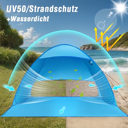 Pop-up Strandmuschel Karvipark – Tragbar und leicht für den Strand