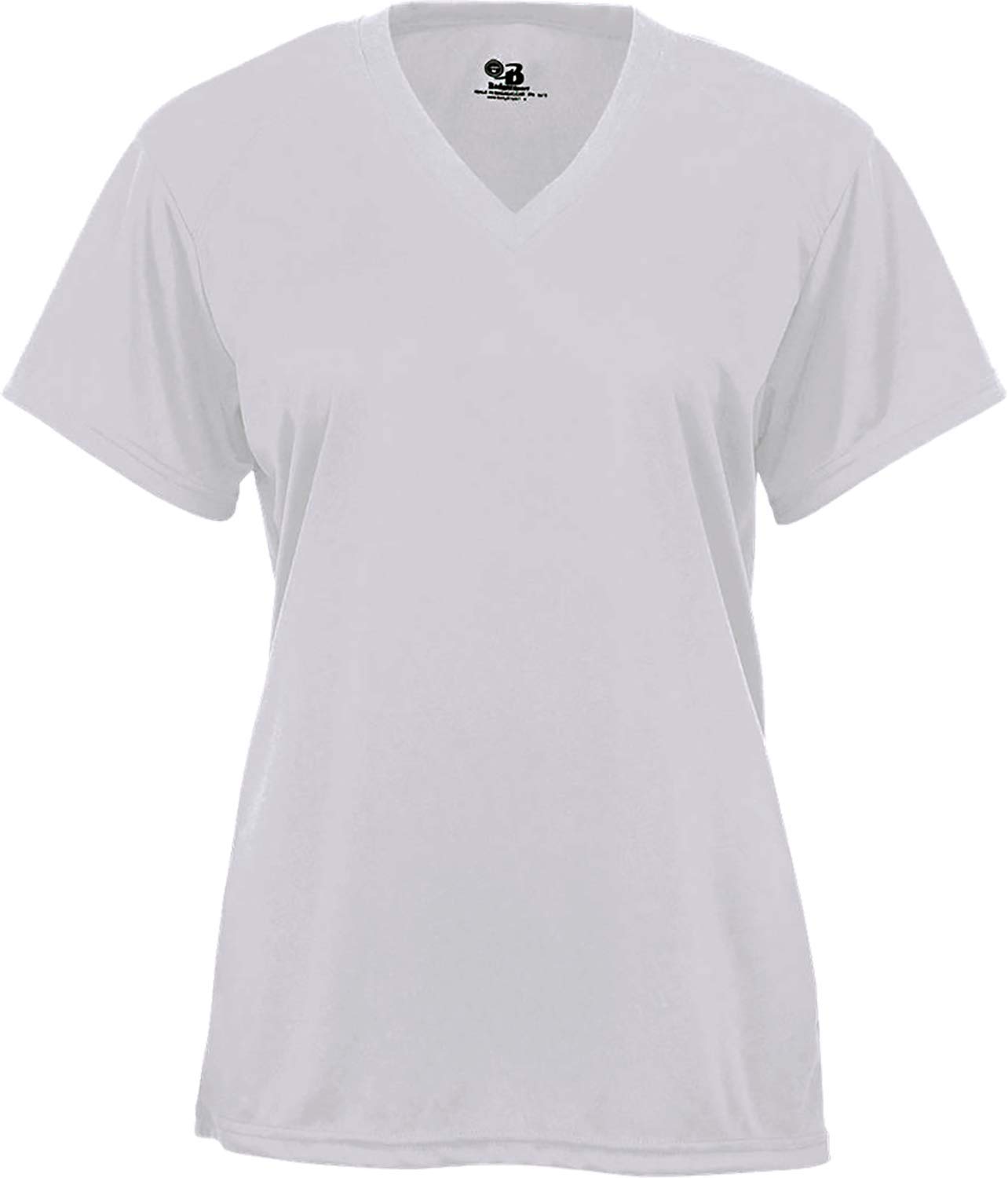 Badger Sports B-Core Ladies' V-Neck Tee Silver 2X-Large