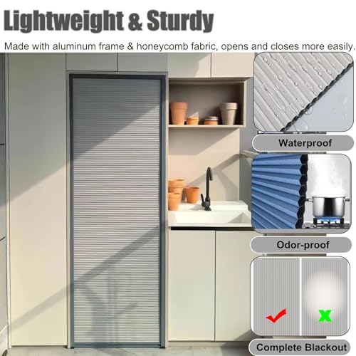 Rideau de placard en accordéon pour optimiser un petit dressing - 4