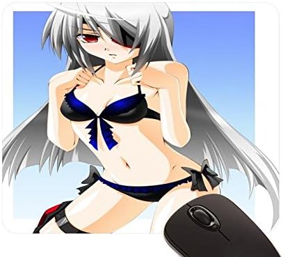 Bikini Engo Aquawatery Eyepatch Infinite Stratos Laura Bodewig Swimsuits Durable mouse pad Size 79 inches