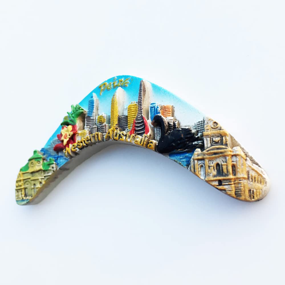 Perth Australia forma mappa frigo magnete turistico souvenir regalo, decorazione casa e cucina. collezione di magneti frigorifero Australia