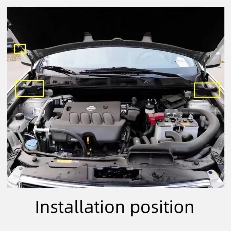 Esponja de sellado for capó de motor, bloque de esponja impermeable for prevención de polvo, apto for Nissan Qashqai 2008-2015, 3 uds.