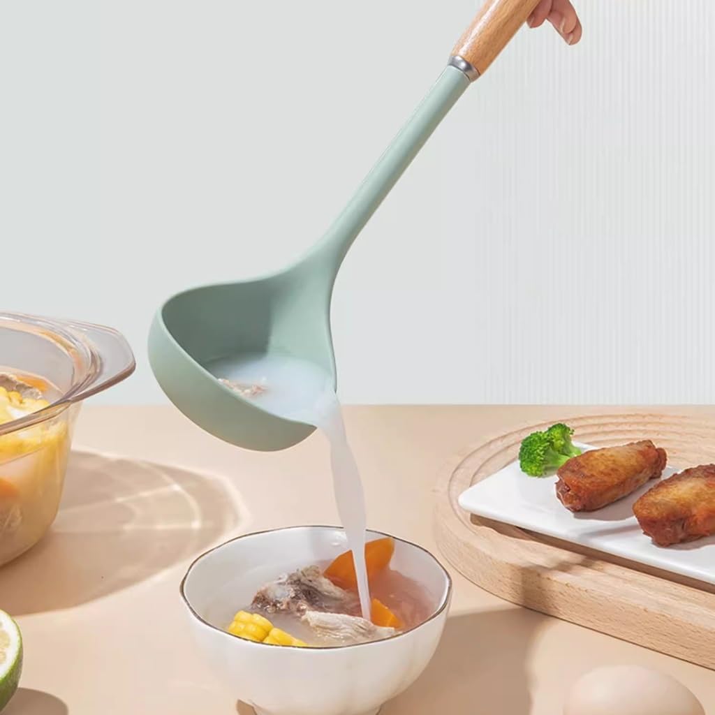 DUYHBAWRS-779 Kitchen Utensils Set, For Non-stick Pan Kitchen Tool Ladle And Wok Spatulas