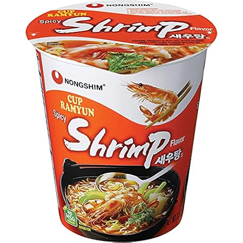 Nongshim Noodle Cup, Spicy Shrimp, 2.36 Ounce (Pack of 6) Cover