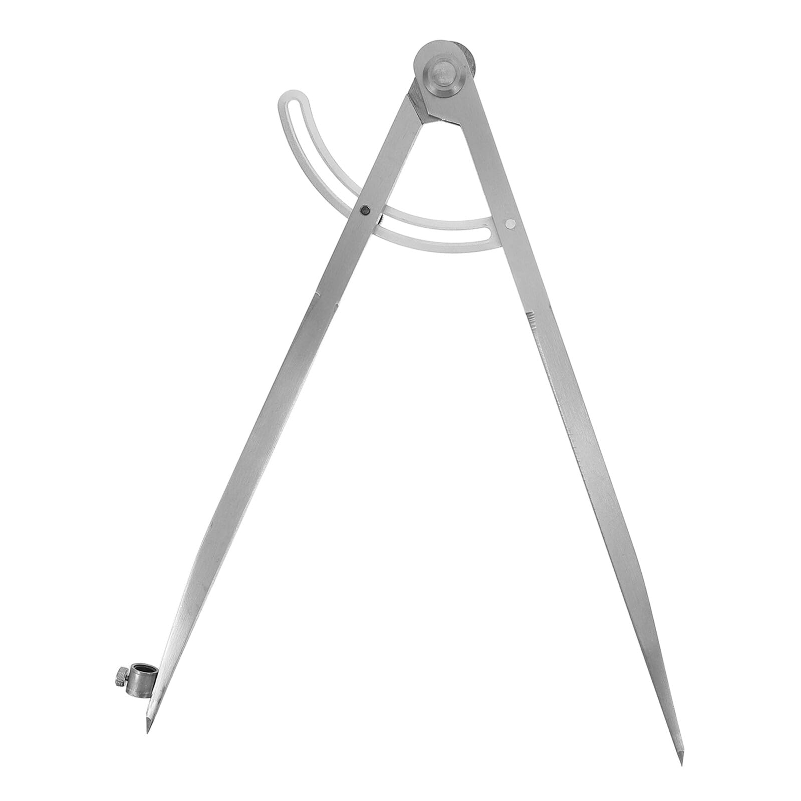 Compasso da Falegname Regolabile 300mm in Acciaio al Carbonio | Porta Matita con Foro da 8mm, Tracciatura Precisa di Cerchi, Finitura Argento
