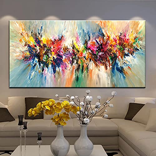 Art abstrait moderne haute définition sur toile premium 60x120 cm