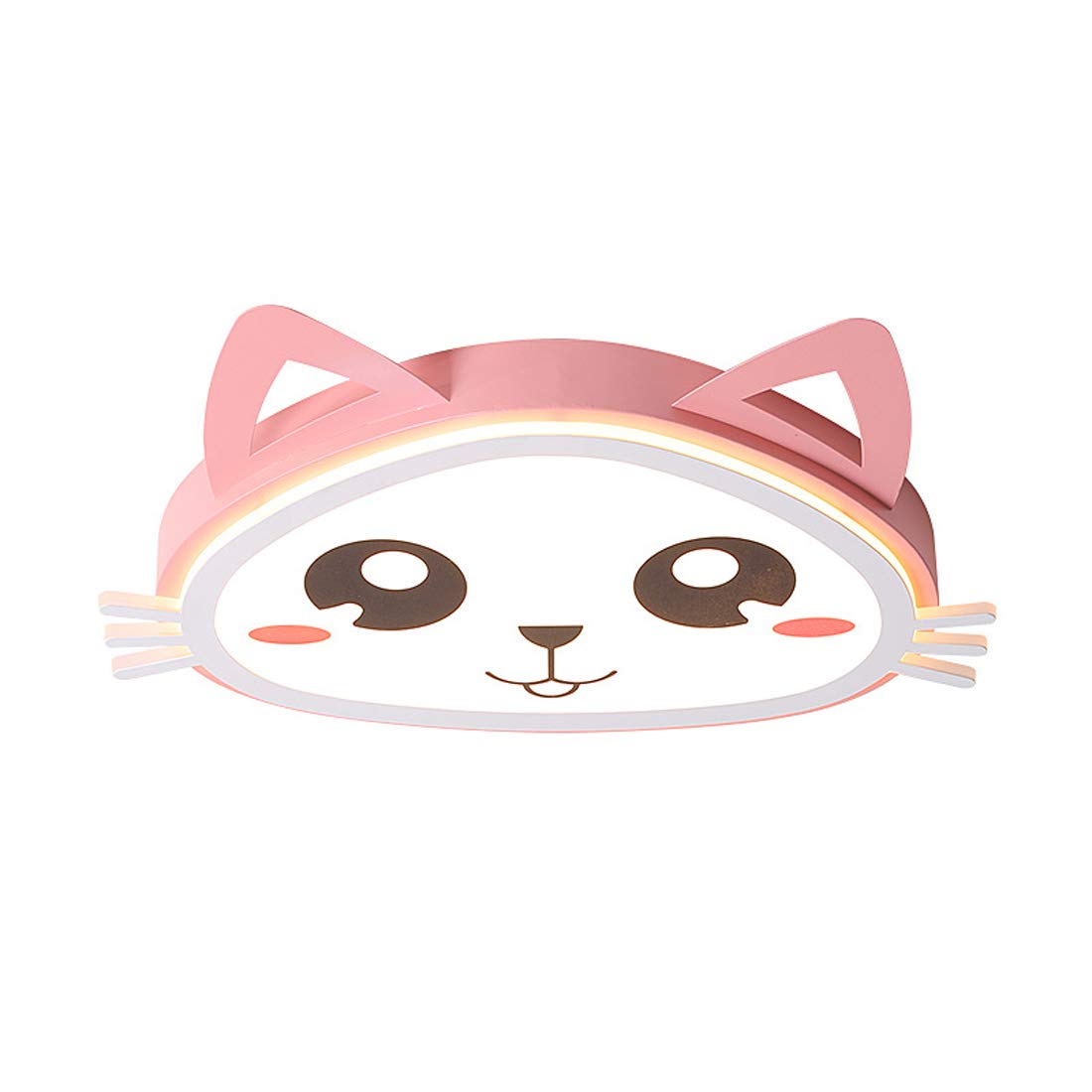 Round LED Ceiling Light,Cartoon Pink Cat Flush Mount Ceiling Lights,for Office, Kitchen, Bedroom, Bathroom, Living Room Ceiling Lamp