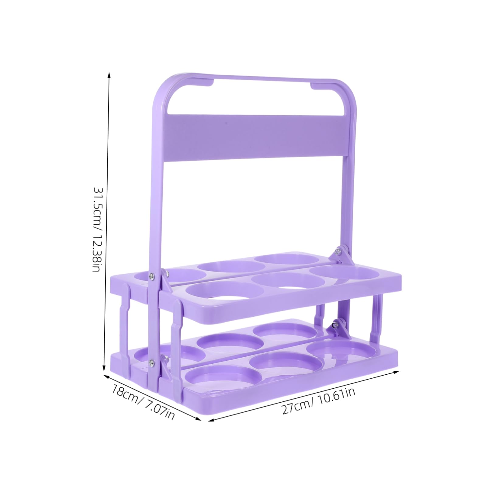 KICHOUSE Foldable Beer Carrier with Handle Portable Plastic Beer Holder for Bottles for Home Bar Outdoor Picnics Convenient and Beer Rack Light