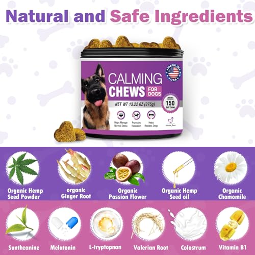 Ttlxrl TTLXRL-CALMING CHEWS Hemp Calming Chews For Dogs 150Pcs Dog Calming Treats And Bites thumb #3