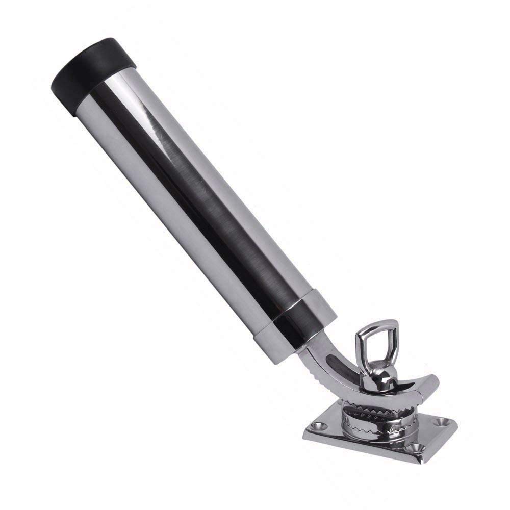 Soporte de caña de Pescar para Soportes de Varillas de Montaje en riel de Barco Marino Abrazadera de Montaje en riel de Acero Inoxidable de 7/8"a 1"