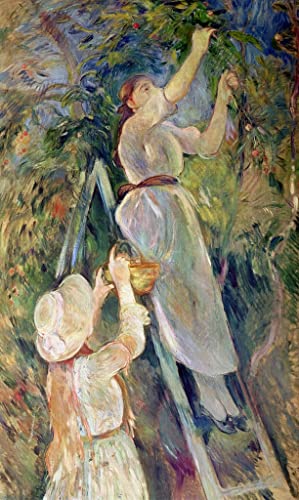 Impression d'affiches Berthe Morisot La Cueilleuse de Cerises Toile 60x90cm