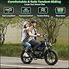 Tamobyke T73 Retro Motorcycle Style Electric Bike,1000W/30Mph Max Speed,48V 15.6AH Removable Battery,20" x4 Fat Tires, Dual Hydraulic Brake & Full Suspension for Commute/Long Travel Riding. #1