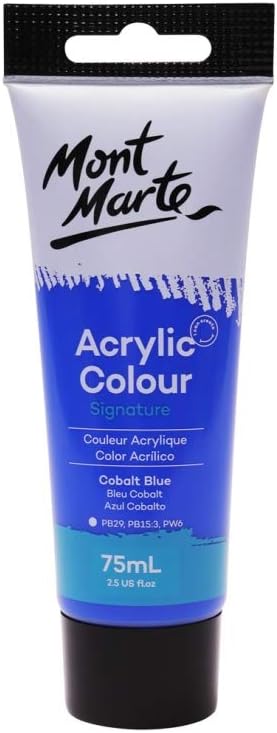 Mont Marte Signature Acrylic Colour 75ml (2.54oz) - Cobalt Blue