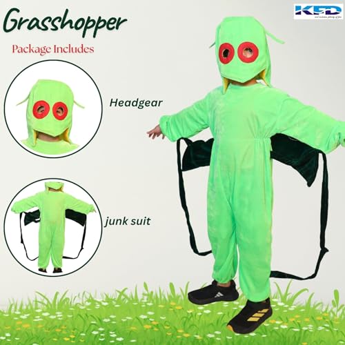 Image of Kaku Fancy Dresses Insect Costume for Kids, Ant, Grasshopper, Lady Bird, Honey Bee Costume for Boys & Girls