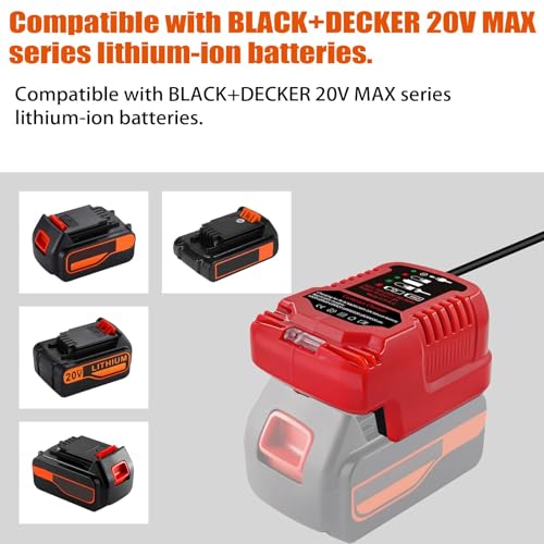 Hxtmoju For Black&Decker 20V Lithium Battery Charger Replacement thumb #2