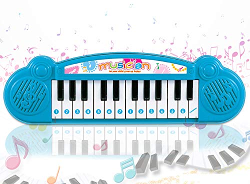 Image of Popsugar Camp N Play Tent for Kids | Indoor or Outdoor, Foldable Tent, Portable, Multicolor & Popsugar Kids Piano with 24Key, Blue Combo