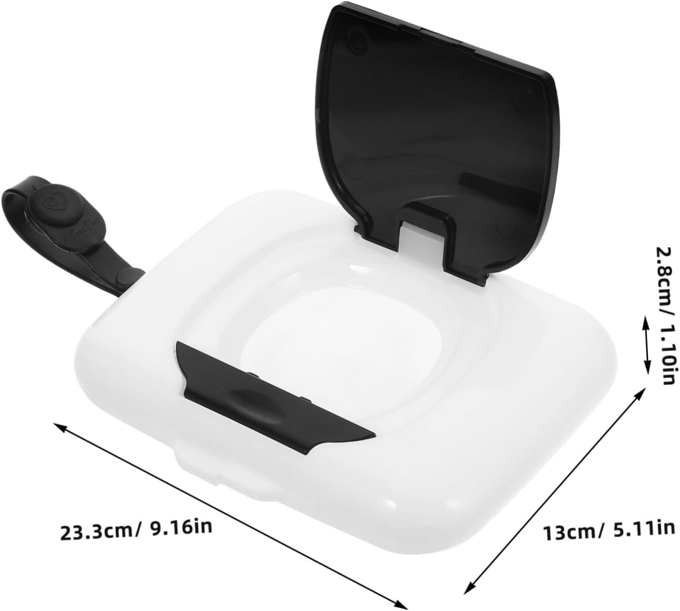 Happyyami 2pcs Portable Wipe Holder Case Refillable Wet Tissue Container for Travel Cute Design High Capacity for Diaper Changes and Wipes Dispenser
