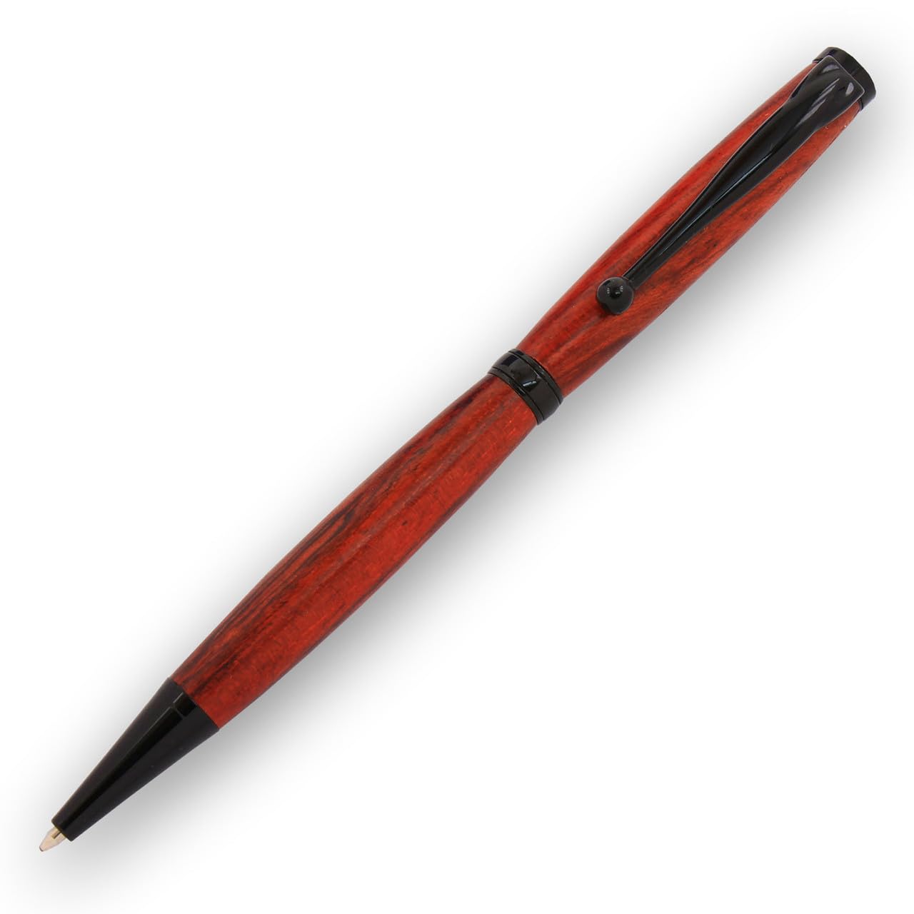 Generic Lot de 10 stylos torsadés pour tournage sur bois (noir chromé)
