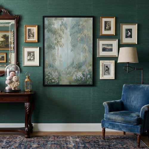 Impression sur toile eucalyptus pour decoration murale de salle de bain zen