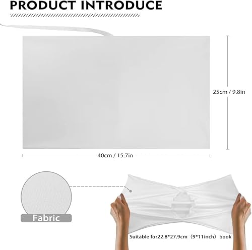 Miniatura 6 de UNICEU Fundas protectoras de hojas de palmera tropicales de 9 x 11 pulgadas, funda protectora de libro elástica tamaño jumbo lavable y reutilizable