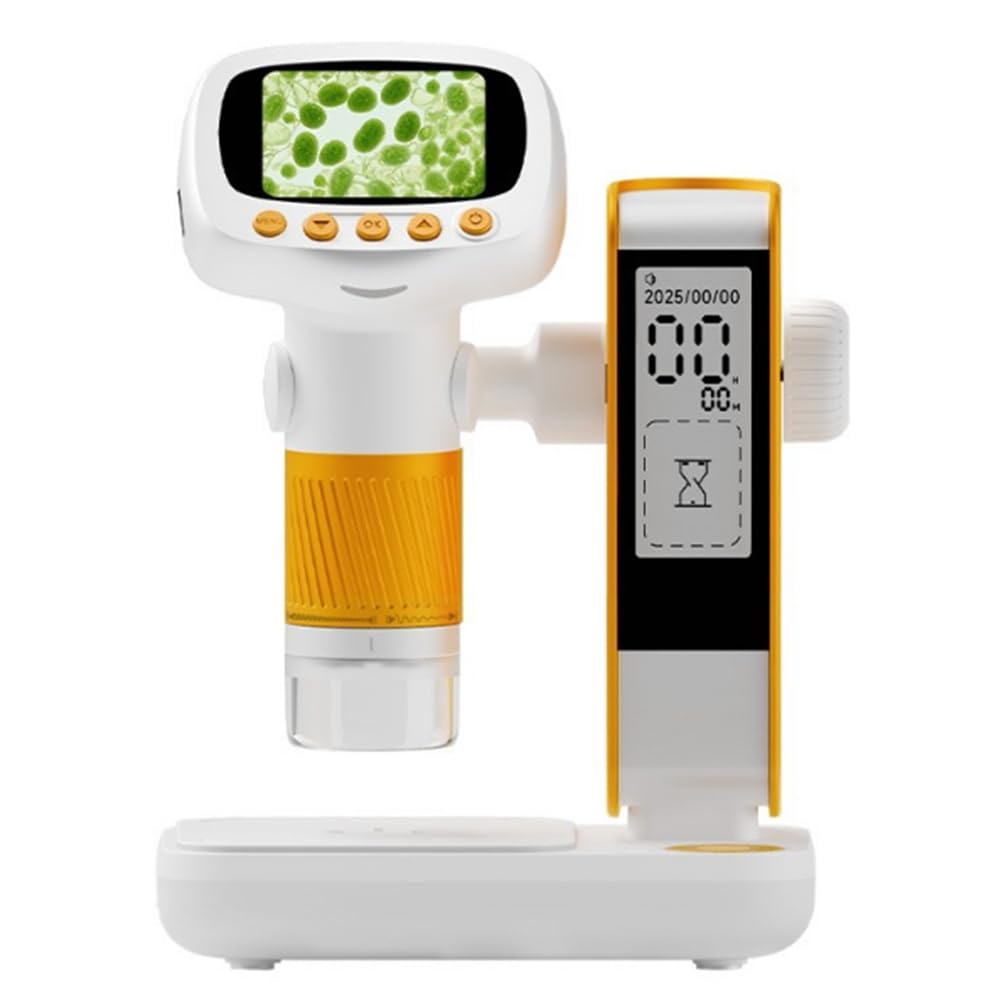 Microscopio Portatile per Bambini, Microscopio con Supporto per Bambini, Giocattolo, Regalo Educativo per Studenti