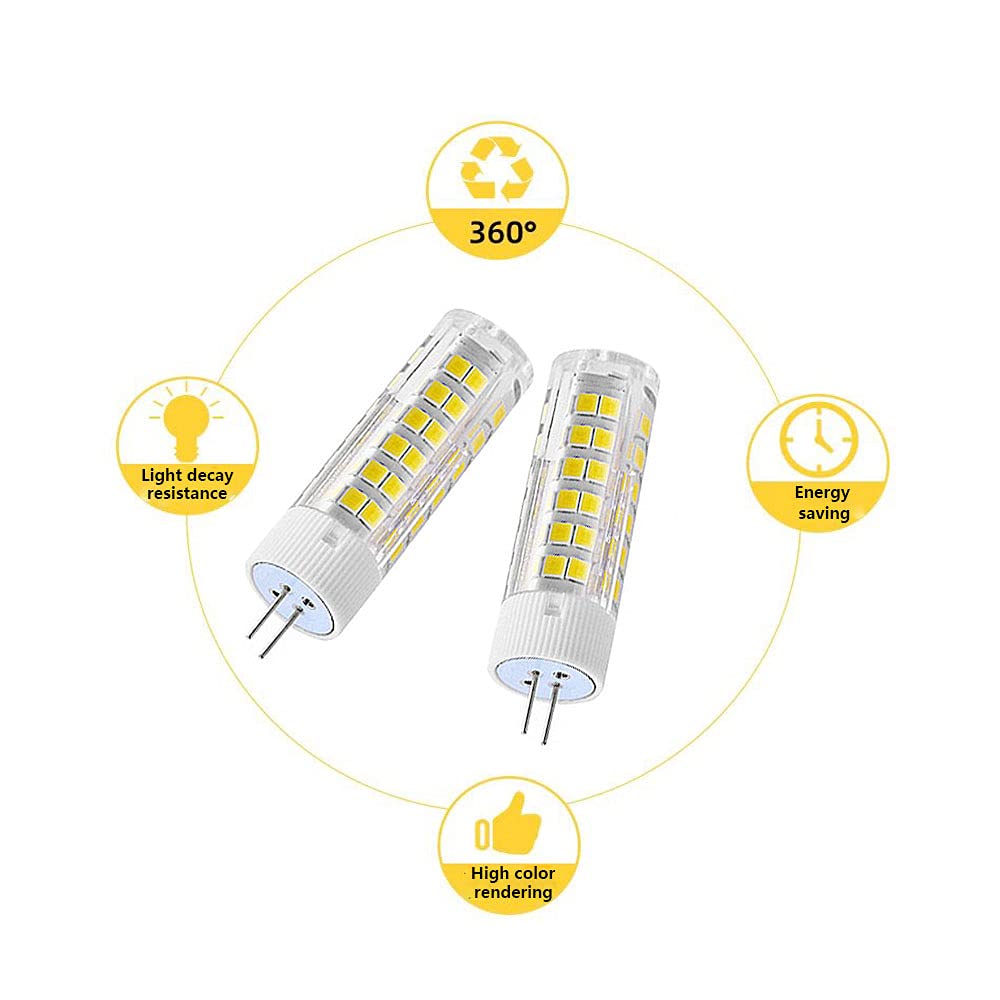 Ruihua G4 7W LED-Glühbirnen(70W Halogenlampenäquivalent) 700LM Mini-Kapselbirnen,Nicht Dimmbar Kaltweiß 6000K Bi-Pin-Sockel G4 LED Lampen für Heimbeleuchtung AC 220-240V,Pack mit 20