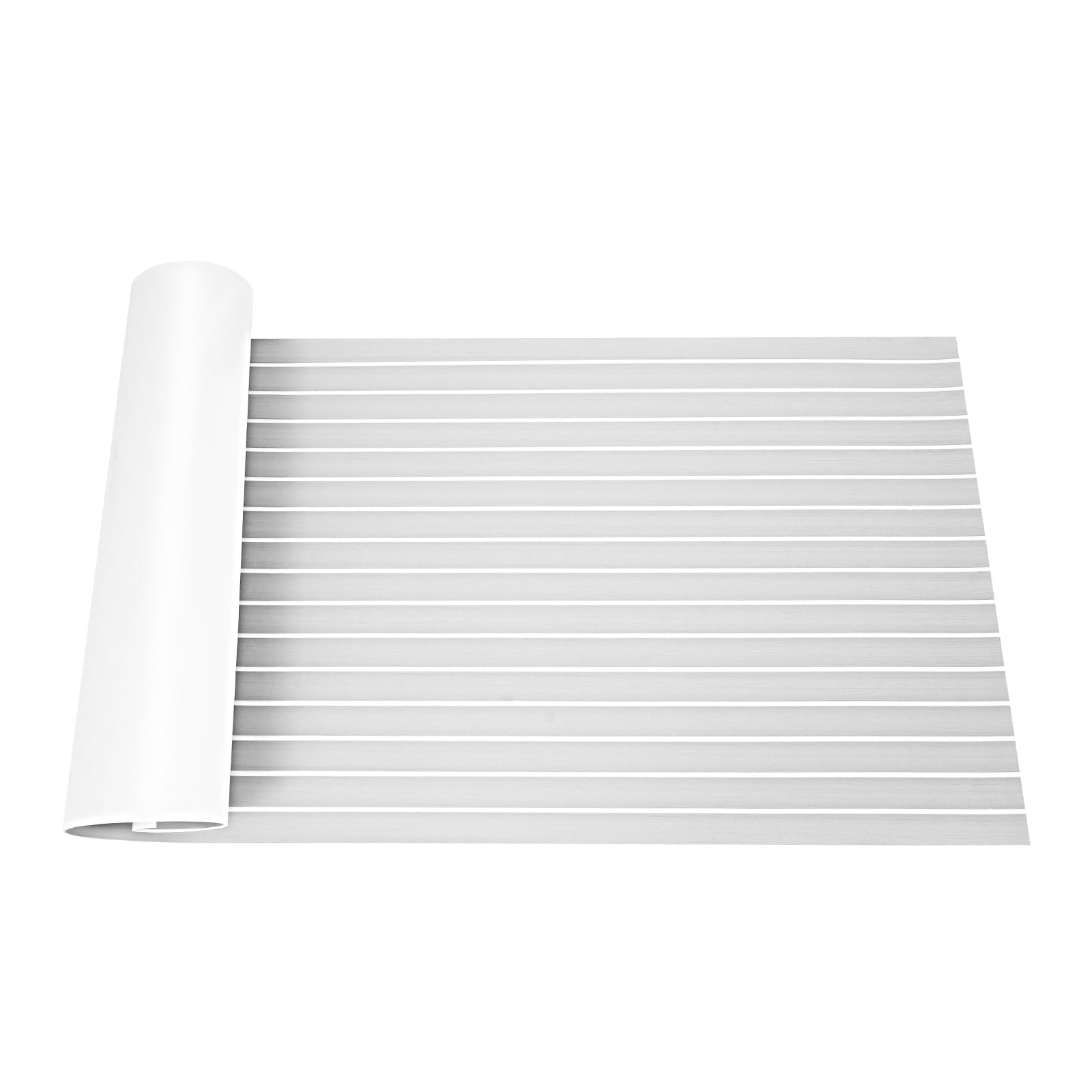 Suelo de espuma EVA autoadhesivo gris de 240x90 cm con diseño de teca para barcos