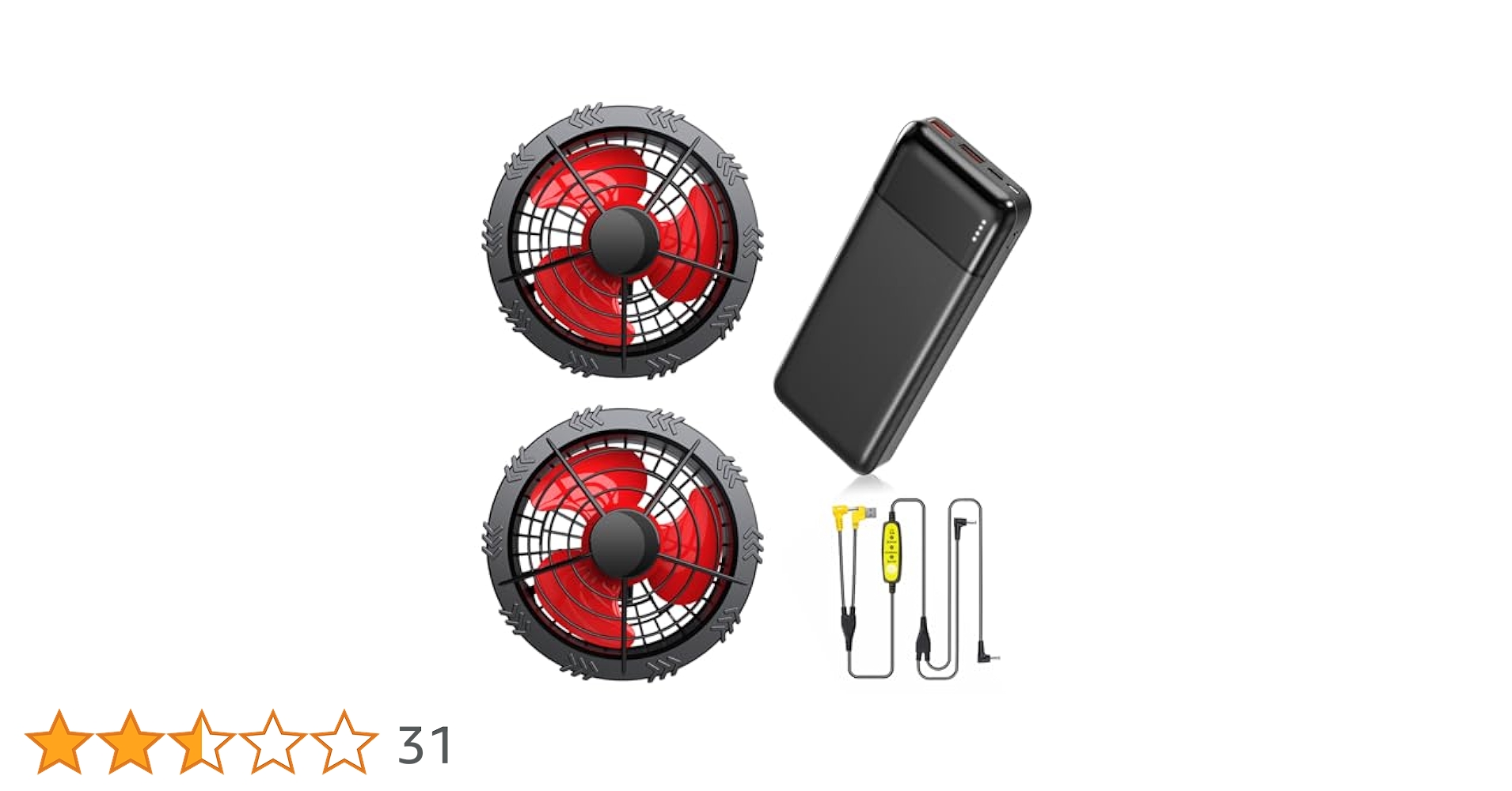 Amazon.co.jp: 空調作業服 ファンバッテリーセット 2025年新登場