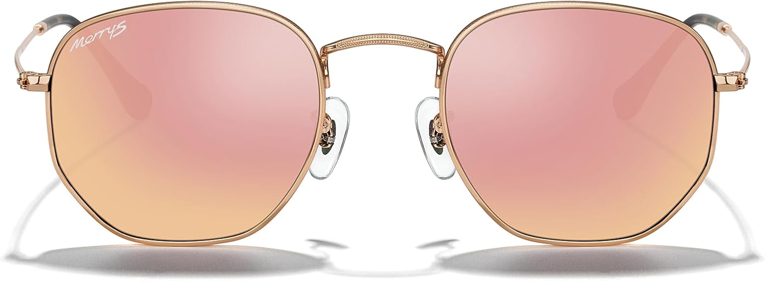 MERRY'S Classic Polarized Sunglasses for Women Men Vintage Polygon Square Shades S6548 - Image 2