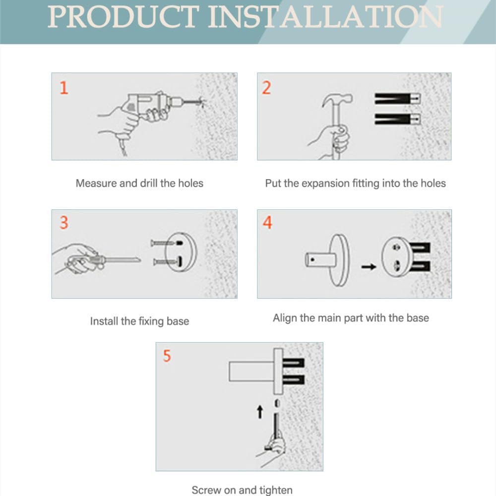 Toallero de Acero Inoxidable Gris Mate para baño, Soporte para Papel higiénico, Taza Individual, Cepillo para Inodoro, Juego de toallero con Gancho para Bata, Juego de 4 Piezas B