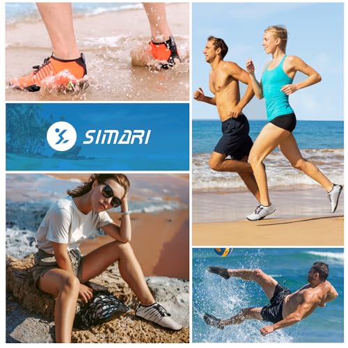 Foto von SIMARI Schnelltrocknende Wasserschuhe für Damen und Herren Sport Barfuß Tauchen Schwimmen Wellenreiten Wasser Gehen Sandstrand Yoga WP001