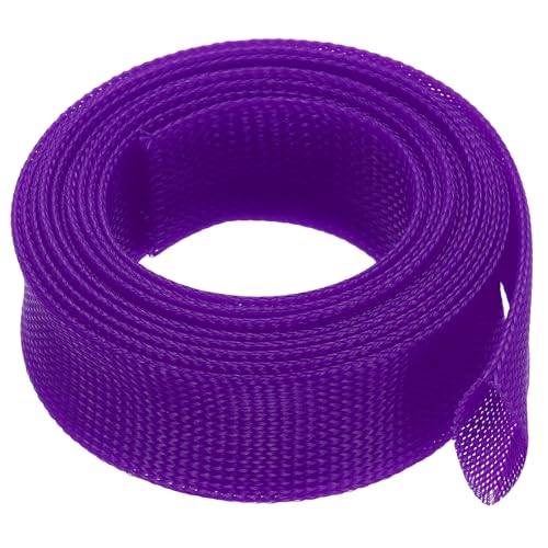 Manchon extensible pour regrouper gros câbles 7,5 cm uxcell violet 3 m