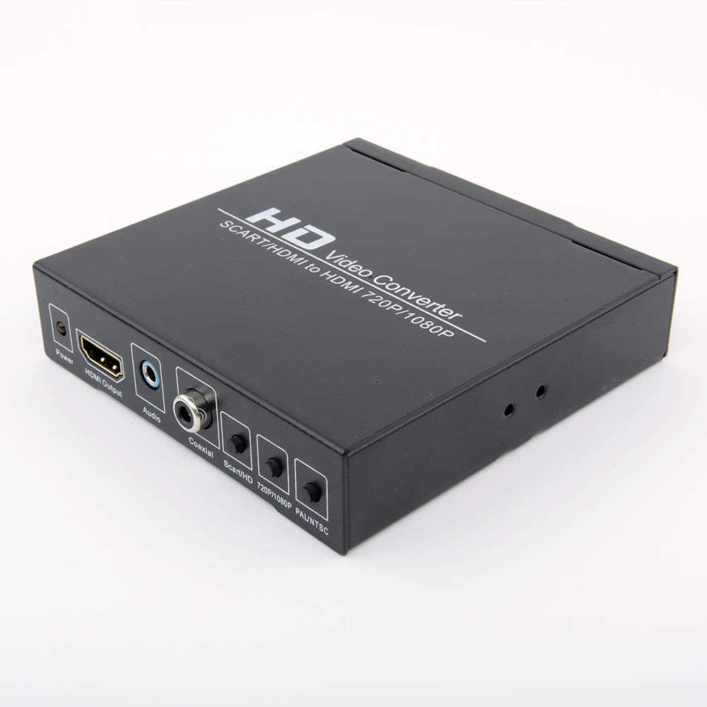 Adaptateur convertisseur péritel vers HDMI avec commutateur péritel HD prise en charge du signal HD 720p 1080p