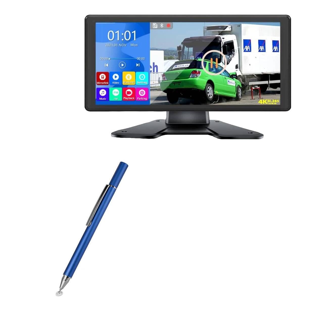 BoxWave Stylus Pen Compatible with Voonoa RV Backup Camera System (10.36 in) - FineTouch Capacitive Stylus, Super Precise Stylus Pen - Lunar Blue