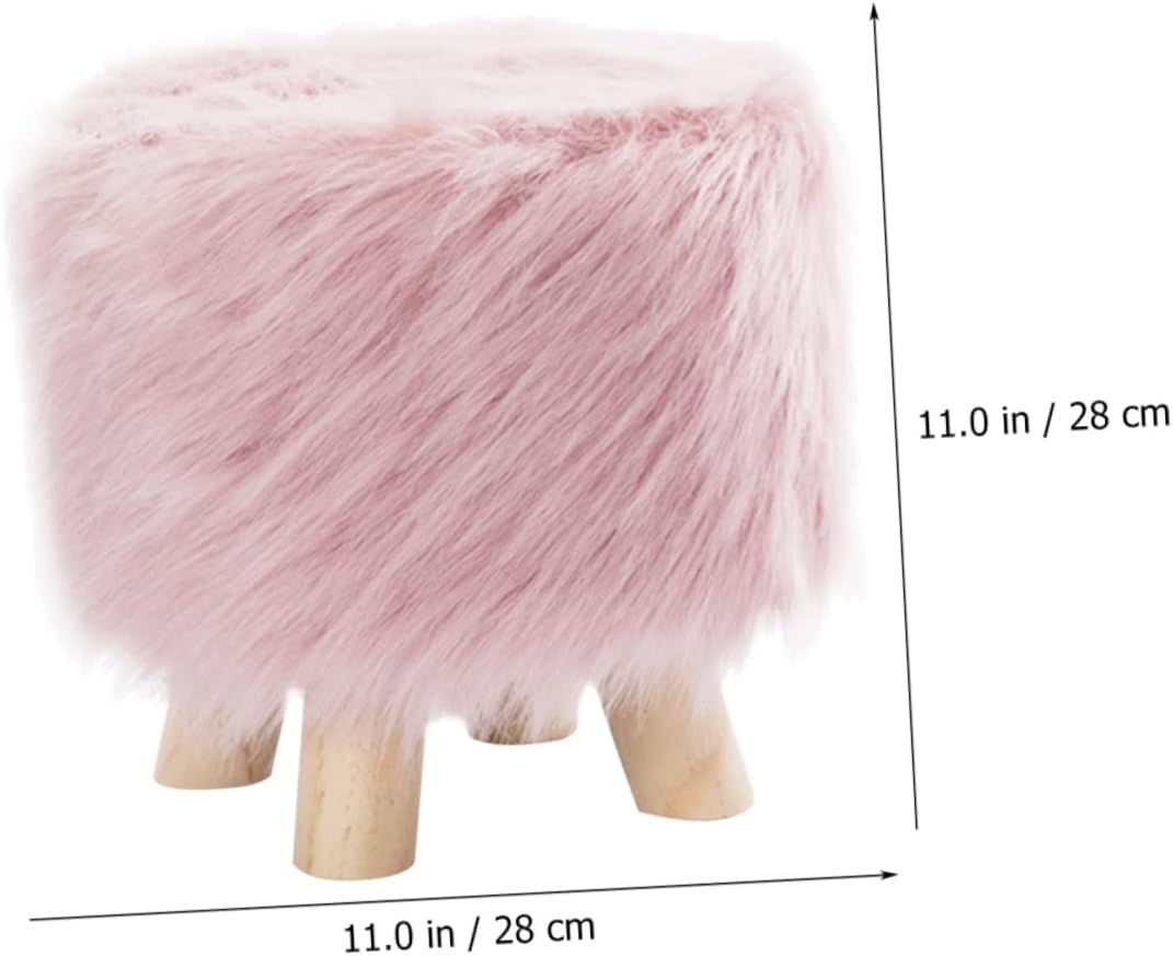 MAGICLULU Comfortable Plush Step Stool Non Slip Seat for Bathroom Kitchen for Toilet Training Portable Easy to Clean for Young