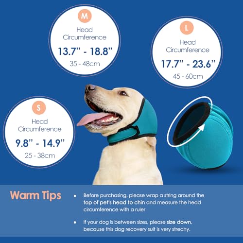 Image of Dog Calming Hoodie Dog Ear Wrap Noise Protection Ear Muffs for Dogs
