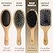 Boar Bristle Hair Brush for Women and Men, Natural 100% Soft Boars Hairbrush for Fine and Thin Hair