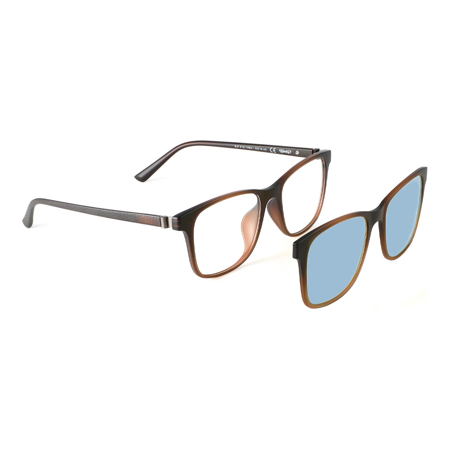 PRiSMA VARIA 1: je nach Auswahl - Brille mit Blaulicht-Magnet-Frontfilter oder nur Blaulicht-Magnet-Frontfilter oder nur Brillenfassung (05 BluCynk Brille mit Frontfilter)